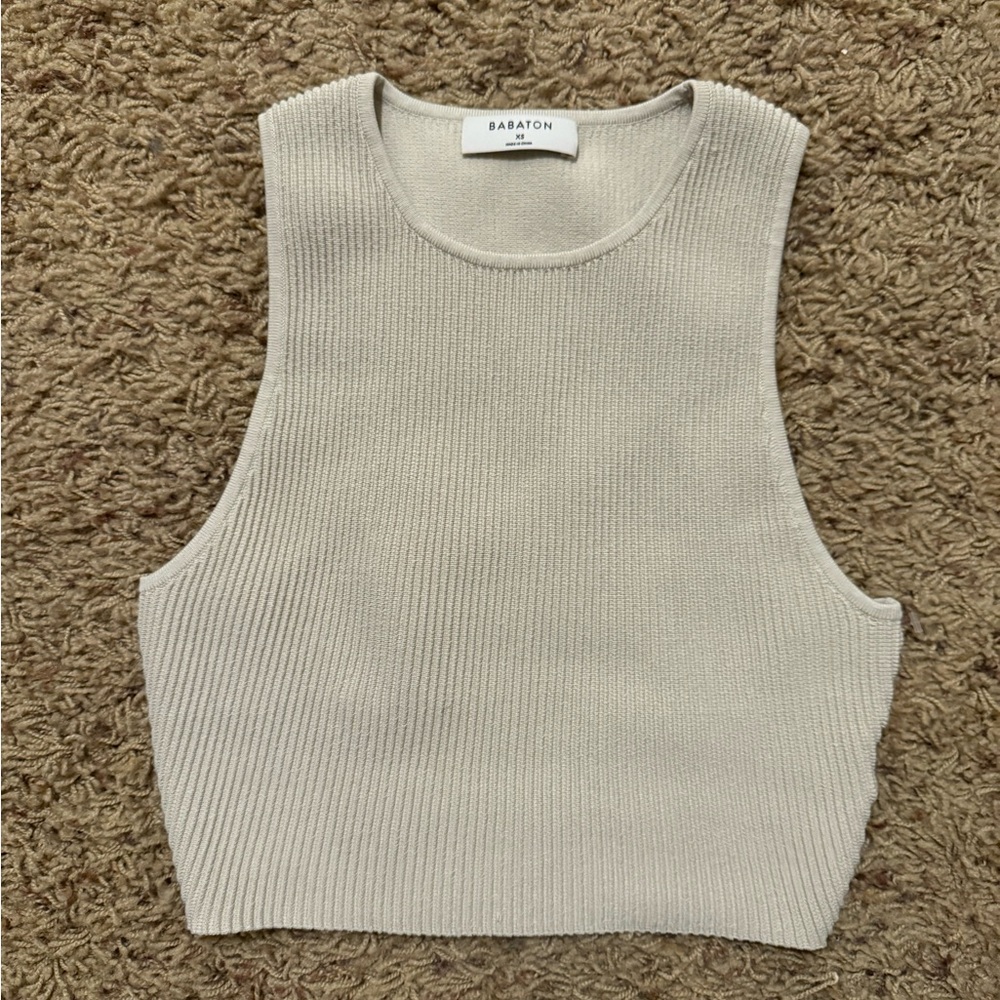 Aritzia Babaton sculpt knit racer back tank